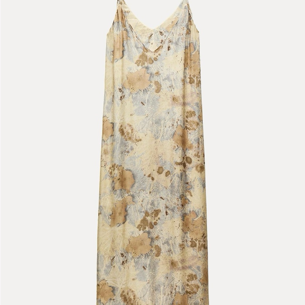 Zara silk  Maxi Dress